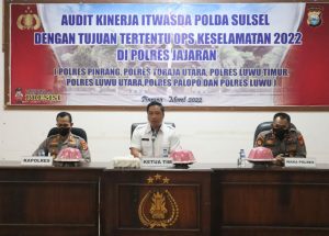 Kapolres Pinrang Terima Kunjungan Tim Audit Itwasda Polda Sulsel