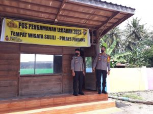 Kapolres Pinrang Tinjau Pos Pengamanan Mudik Lebaran