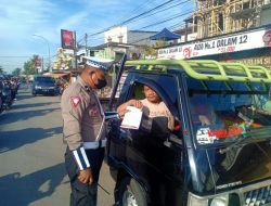 Hari Ke Empat Operasi Zebra, Satlntas Polres Gowa Berikan Teguran Kepada Pengendara Yang Melanggar