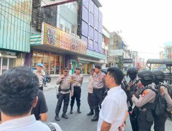 Dengan Humanis, Polres Pelabuhan Makassar Amankan Aksi Unjuk Rasa Mahasiswa