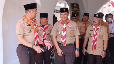 Kapolres Gowa Hadiri Apel Besar Hari Pramuka ke-62