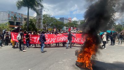 Polemik Korupsi WIUP TP. Antam Konawe Utara, Massa Aksi Desak Kejati Sultra Periksa Syabandar Molawe.