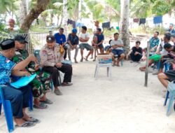 Jaga Kamtibmas Pemilukada 2024 di Pulau, Bhabinkamtibmas dan Babinsa Barrang Caddi Tingkatkan Sambang