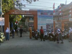 Jaga Keselamatan, Satsamapta Polres Pelabuhan Makassar rutin Pengaturan Lalu lintas di Sekolah