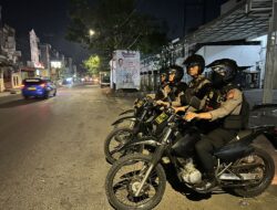 Jaga Kondusifitas Pemilukada 2024 Satsamapta Polres Pelabuhan Makassar Rutin Patroli