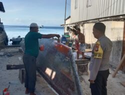 Sukseskan Pemilukada 2024, Bhabinkamtibmas Pulau Barrang Lompo Tingkatkan Patroli Dialogis