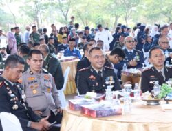 Tunjukkan Sinergi dan Soliditas , Kapolres Pelabuhan Makassar Hadiri Upacara HUT TNI ke-79