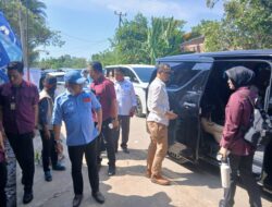 Personel Polsek Bajeng Polres Gowa Laksanakan Pengamanan Kampanye Calon Bupati Gowa Nomor Urut 2
