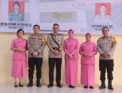 Polres Gowa Gelar Kenal Pamit Kasat Lantas di Aula Rewako
