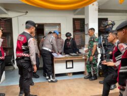 Perintis Presisi Polres Gowa Bersama Personel Batalyon A Pelopor Laksanakan Patroli Sambang di Pospam KPU dan Bawaslu Gowa