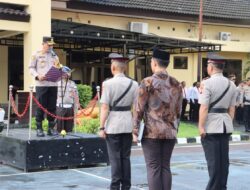 Kapolres Pimpin Upacara Serah Terima Jabatan Kasat Lantas Polres Takalar