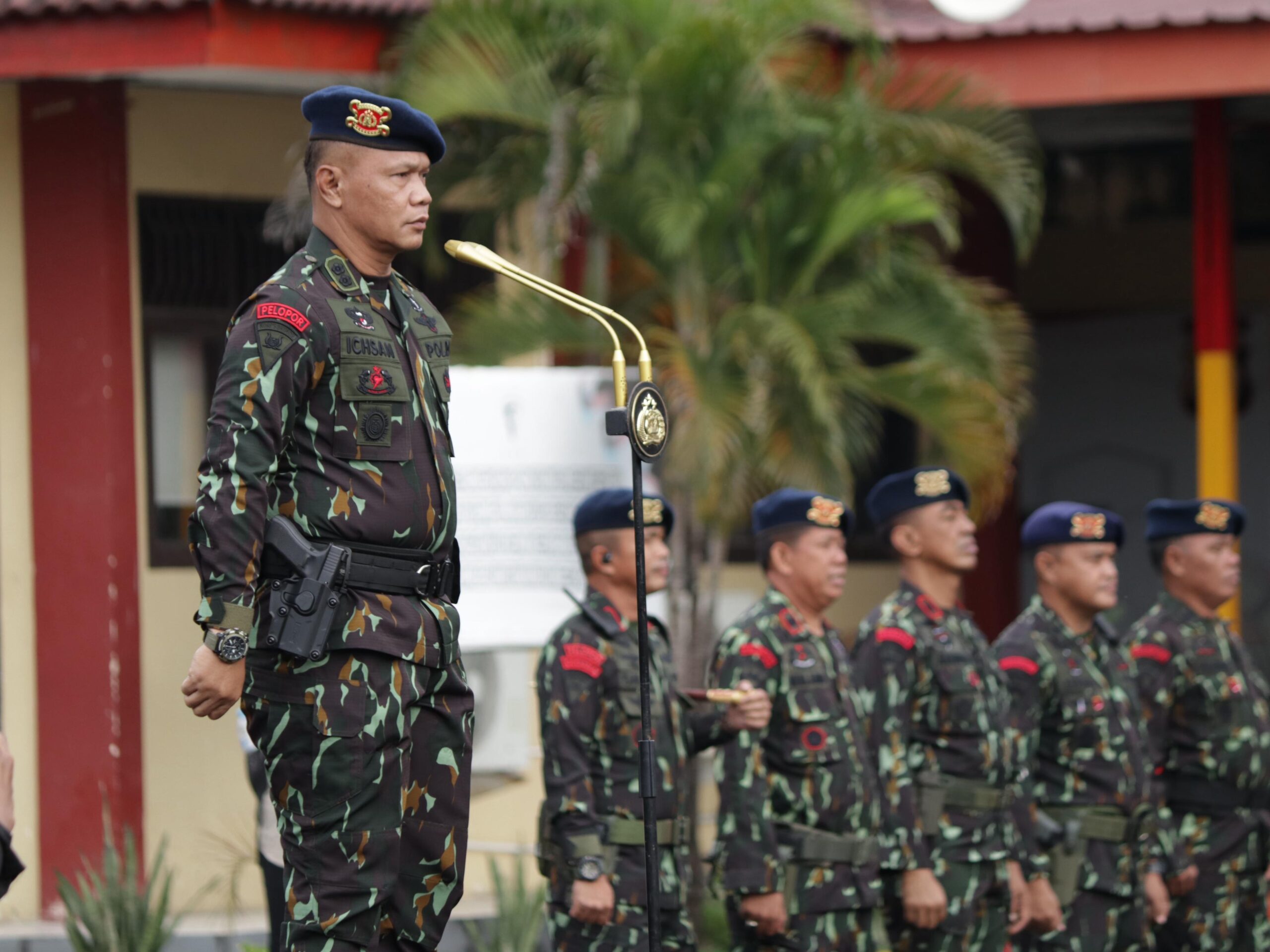 Sat Brimob Polda Sulsel Gelar Upacara Hari Kesadaran Nasional di Mako Sat Brimob Polda Sulsel