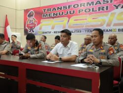 Kapolres Gowa Bersama Para PJU Gelar Vicon Bersama Kapolri