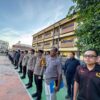 Pimpin Apel Pengecekan Strong Point, Kapolres Gowa  Bagikan Pluit Secara Simbolis